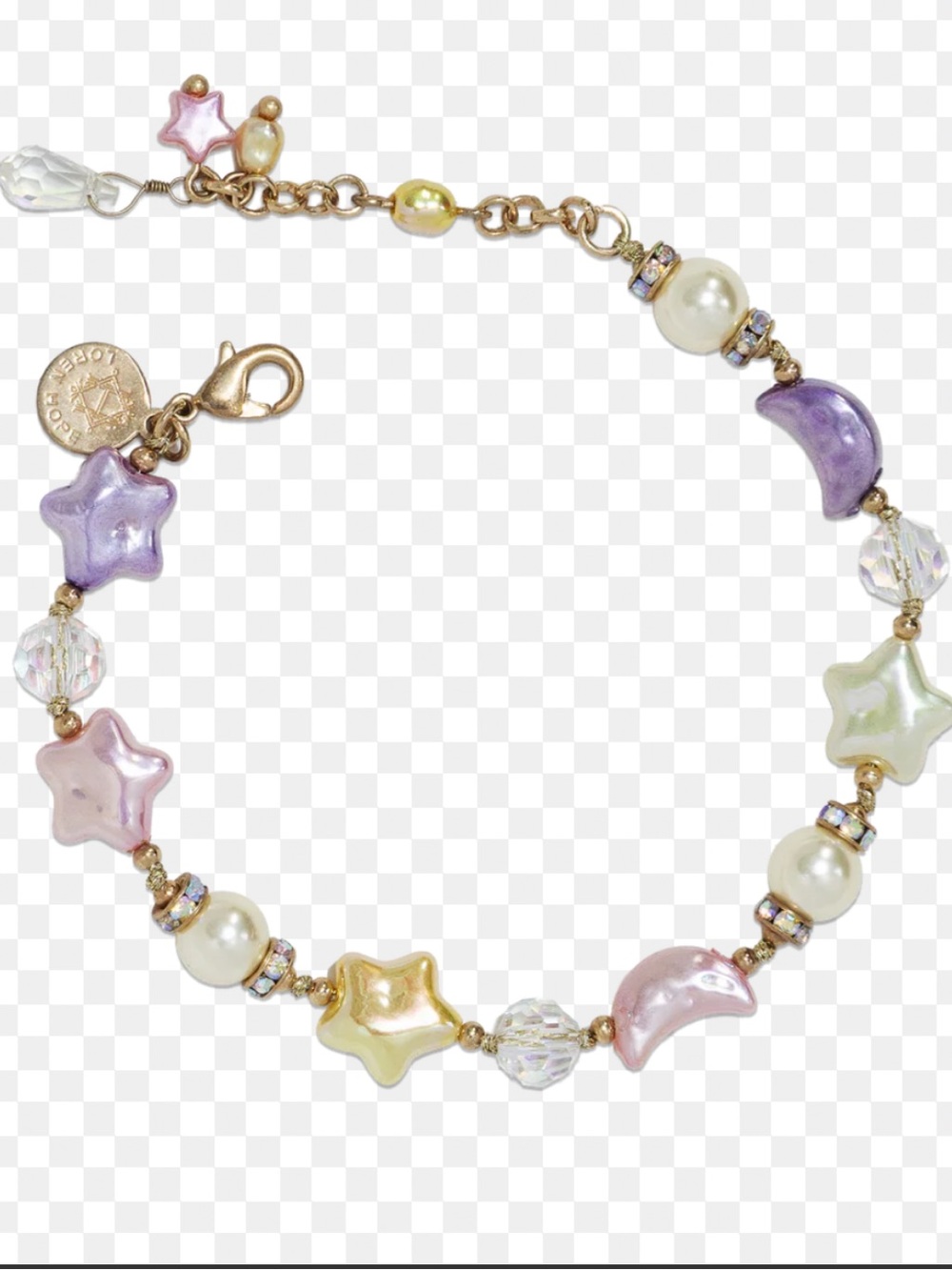 Loren Hope Twilight Bracelet in Lavender, Pink & Pearl